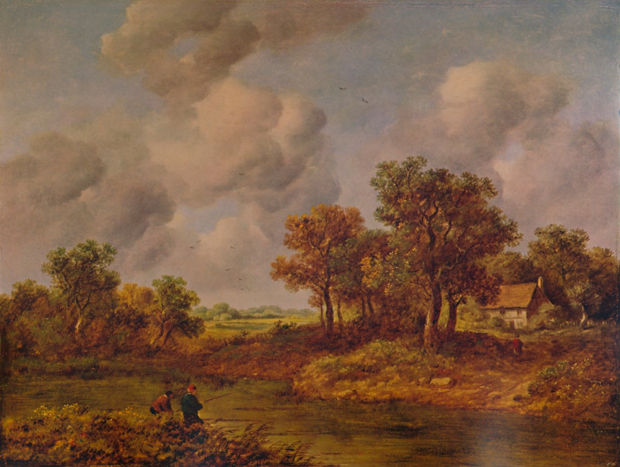 Perto de Henley-on-Thames, século 19, 1935 de Richard Hilder