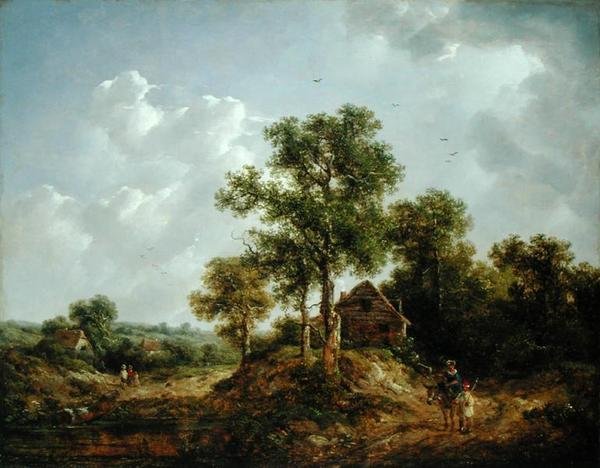 Perto de Sevenoaks, Kent (óleo sobre tela) de Richard Hilder