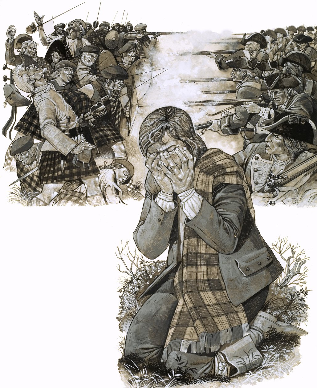 A Batalha de Culloden de Richard Hook