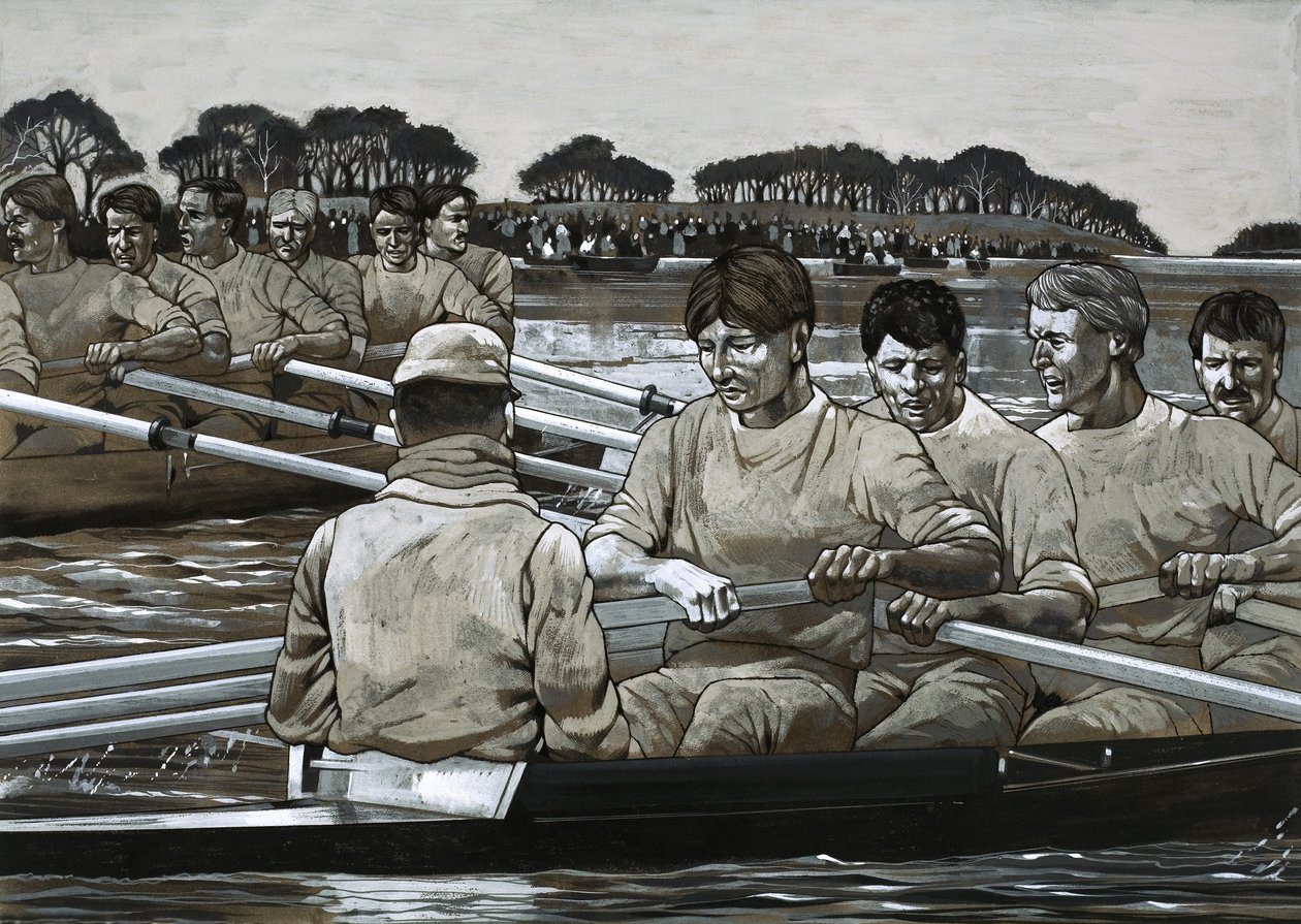 A corrida de barcos Oxford vs. Cambridge de Richard Hook