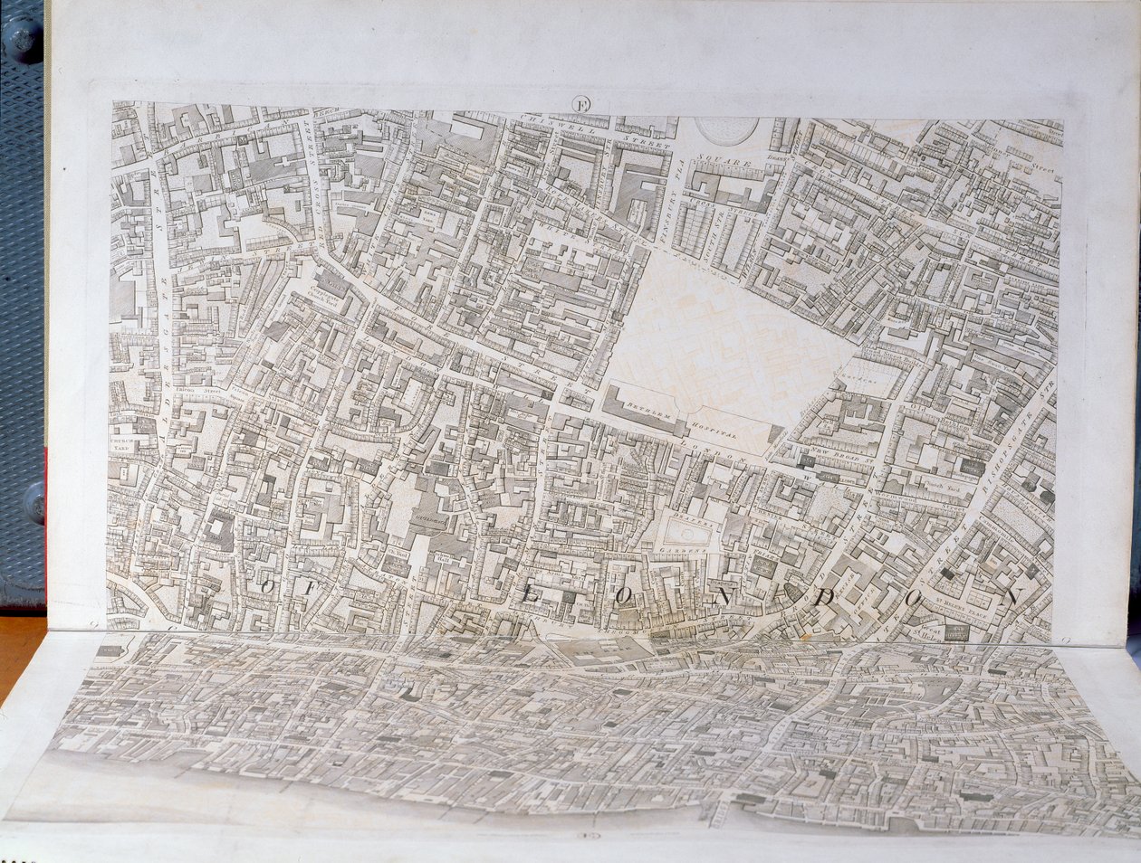 Plano da cidade de Londres, publicado em 1813 (ver 247354-247356) de Richard Horwood