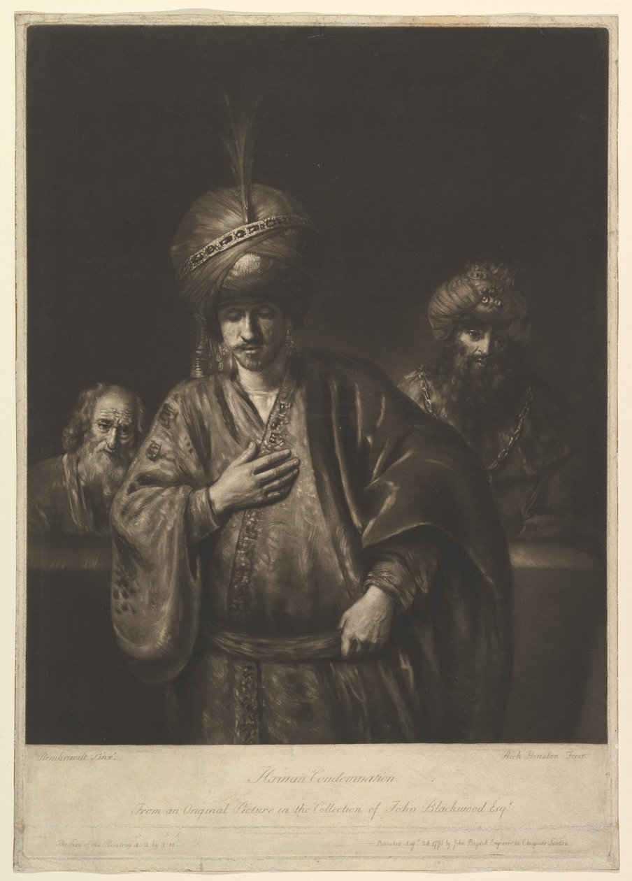 Condenação de Hamans, 1740-75. de Richard Houston