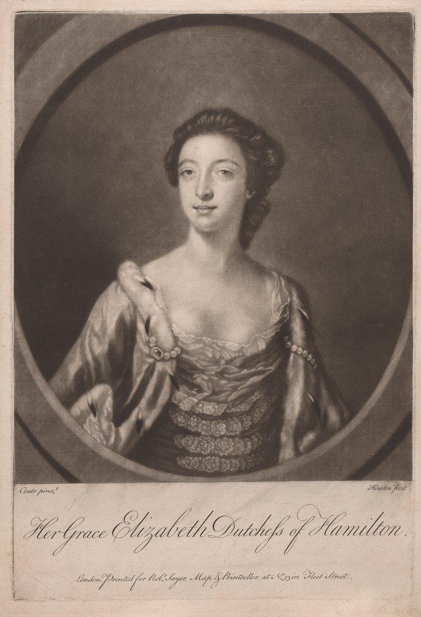 Sua Graça Elizabeth Duquesa de Hamilton de Richard Houston