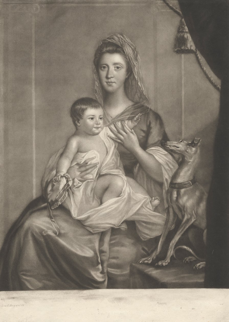 Lady Cathcart e o seu filho de Richard Houston