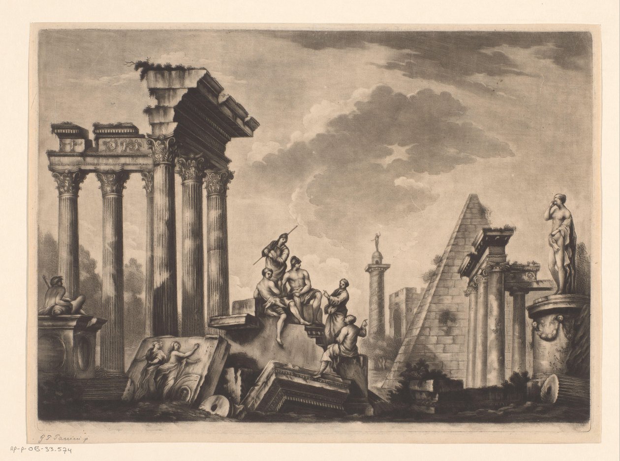 Ruínas de Roma de Richard Houston