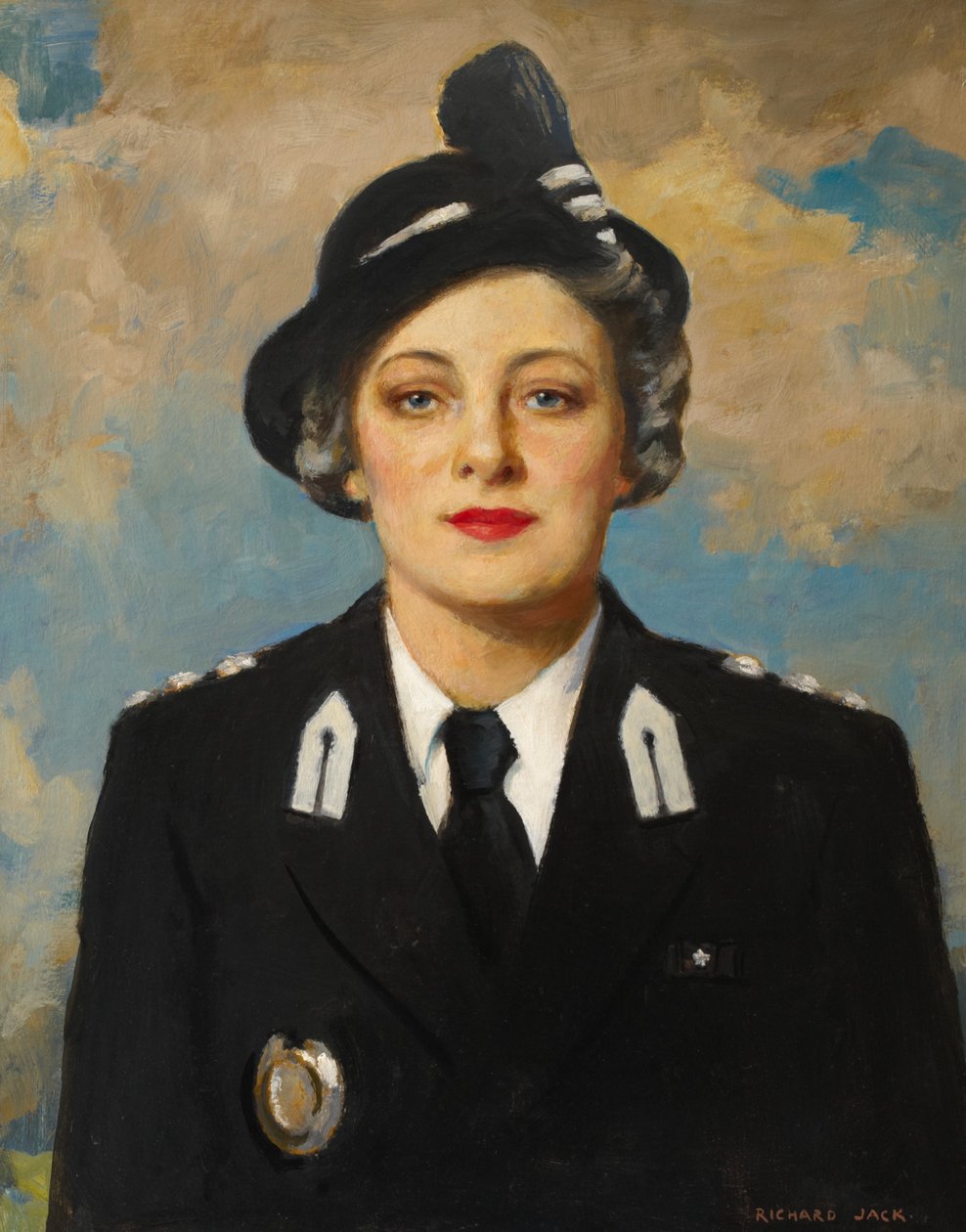 Muriel Elsie Gamage, c.1950 (óleo sobre tela) de Richard Jack