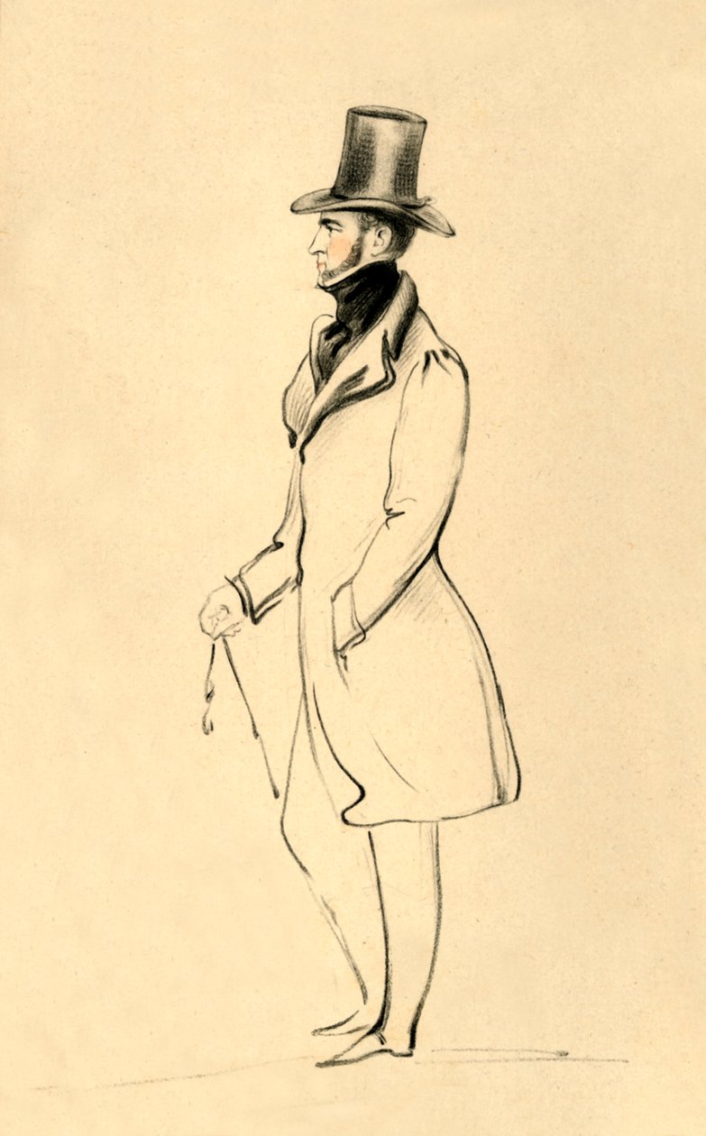 Um homem de Pembrokeshire - o conde de Pembroke, c1841. de Richard James Lane