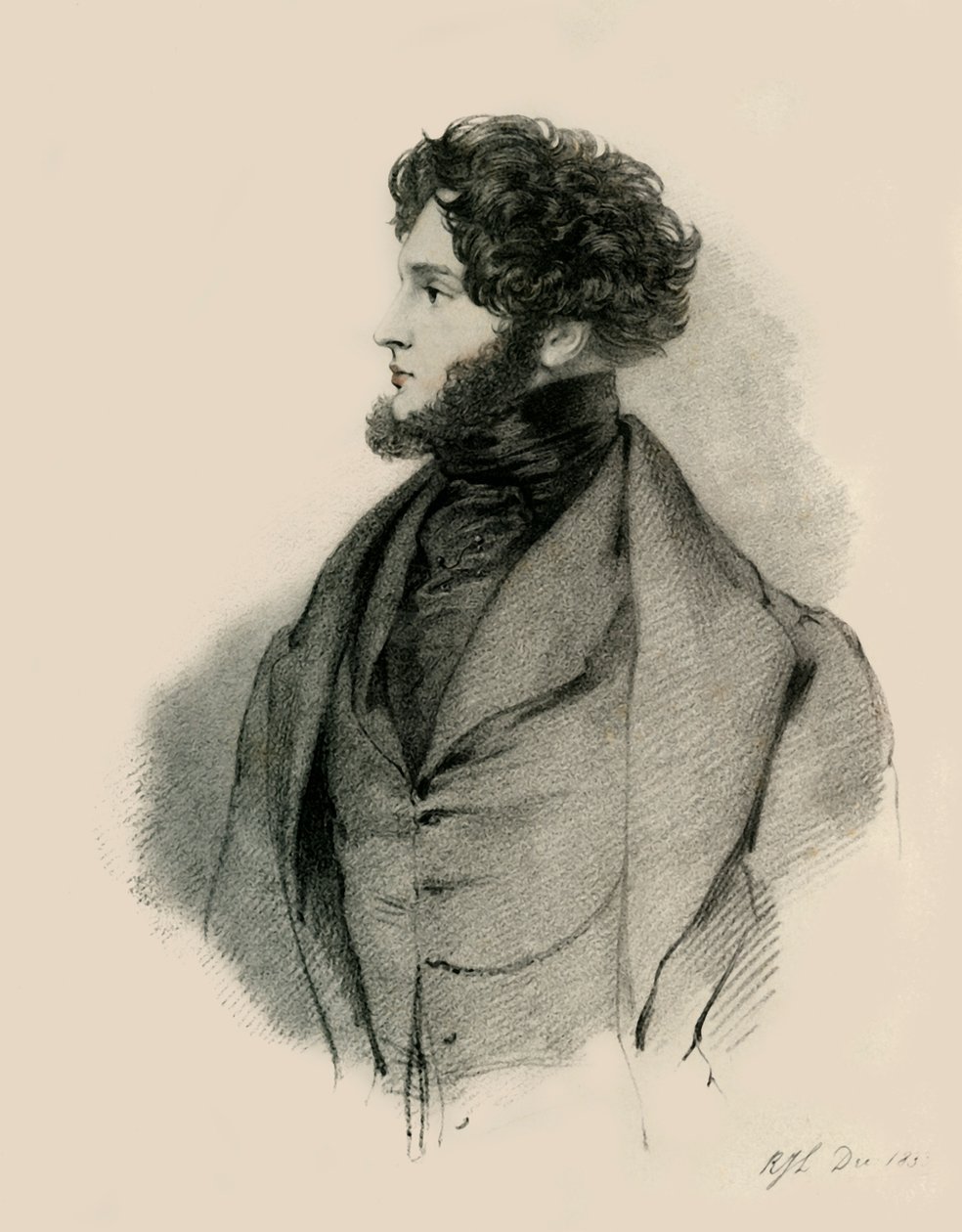 Alfred, conde dOrsay, 1833. de Richard James Lane