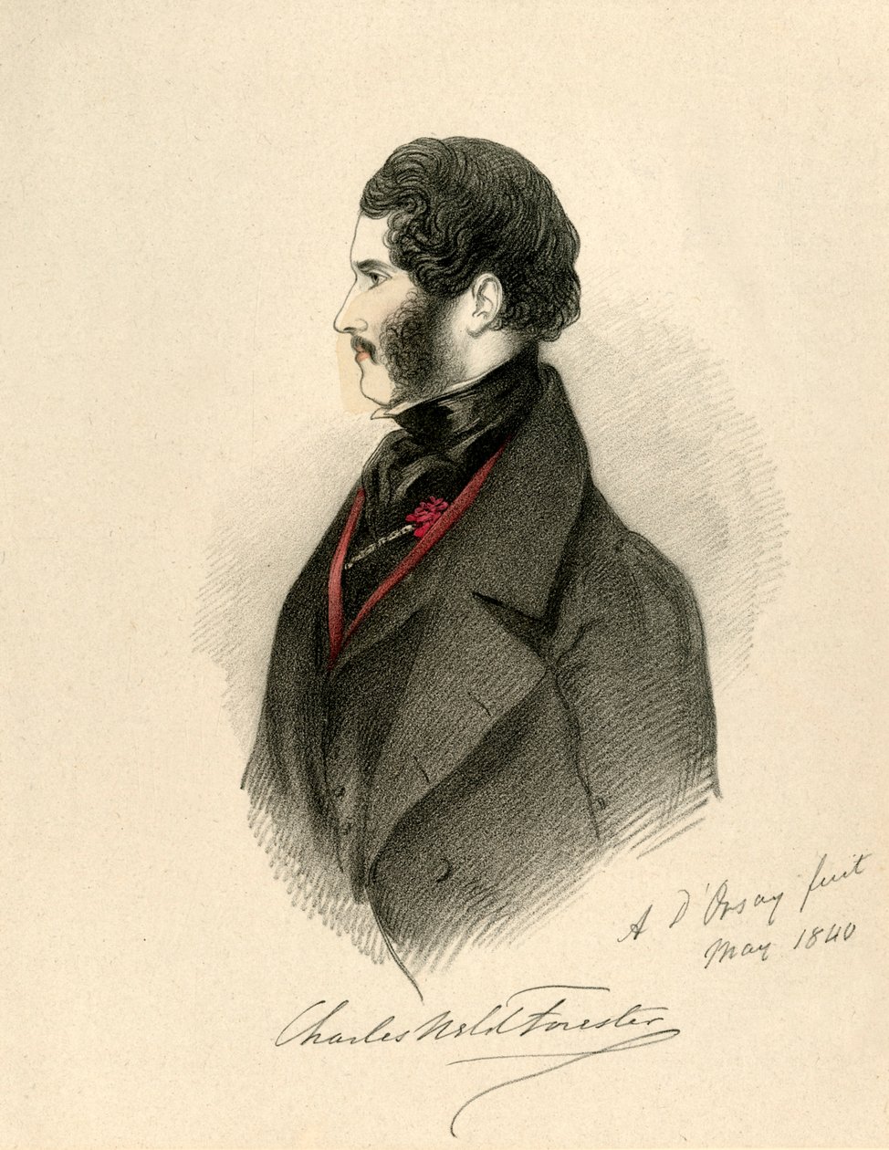 Charles Weld Forester, 1840. de Richard James Lane