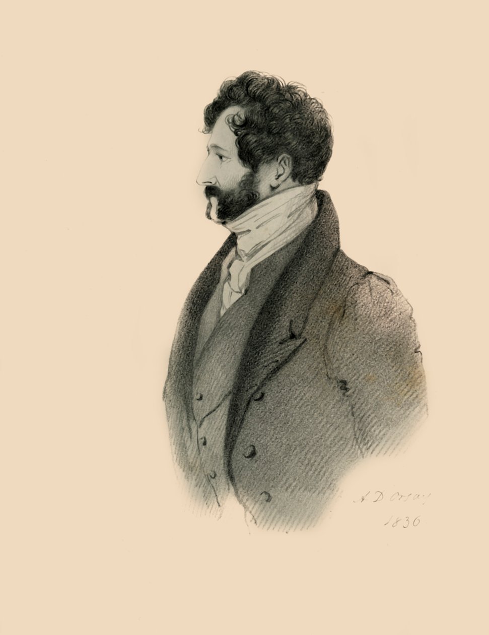 Lincoln Stanhope, 1836. de Richard James Lane