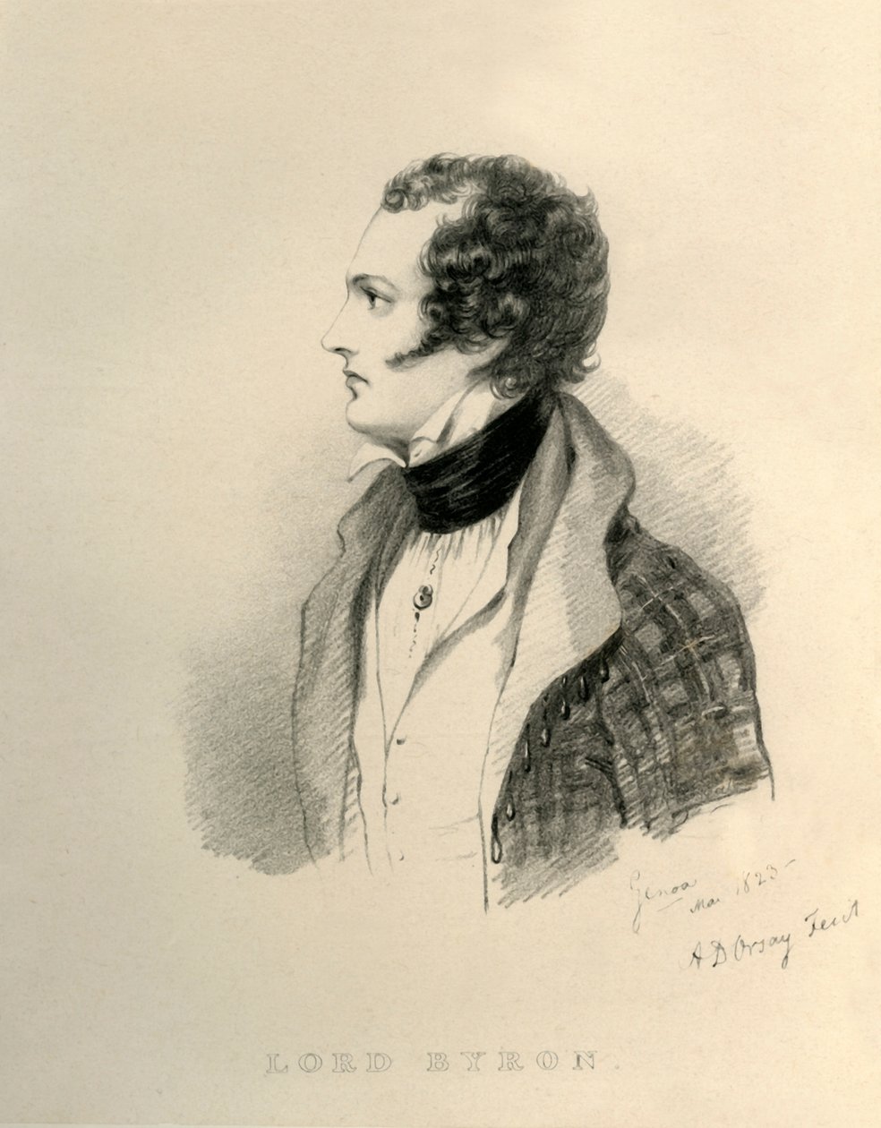 Lord Byron, 1823. de Richard James Lane