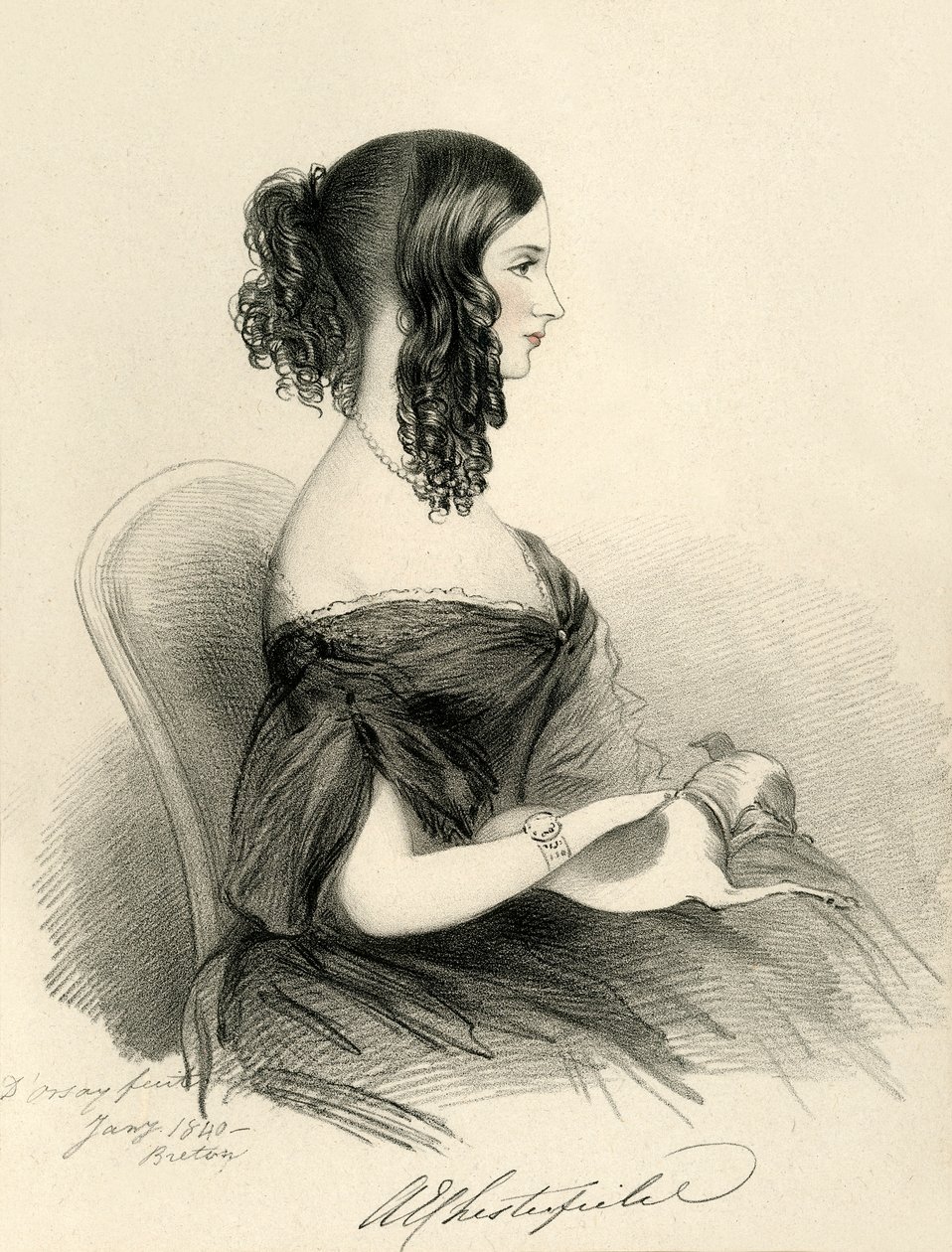 A Condessa de Chesterfield, 1833. de Richard James Lane