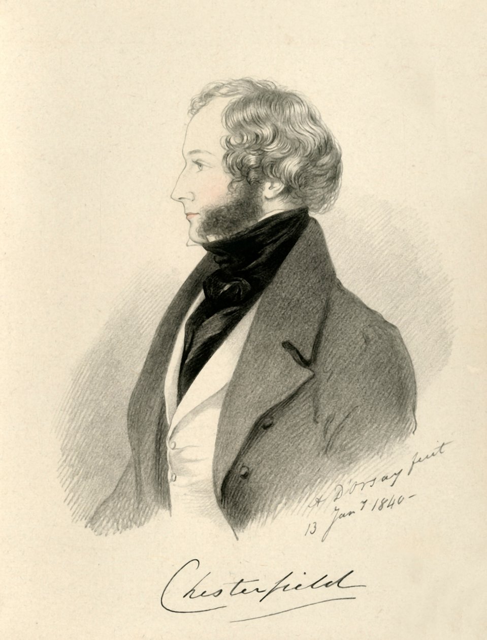 O conde de Chesterfield, 1840. de Richard James Lane