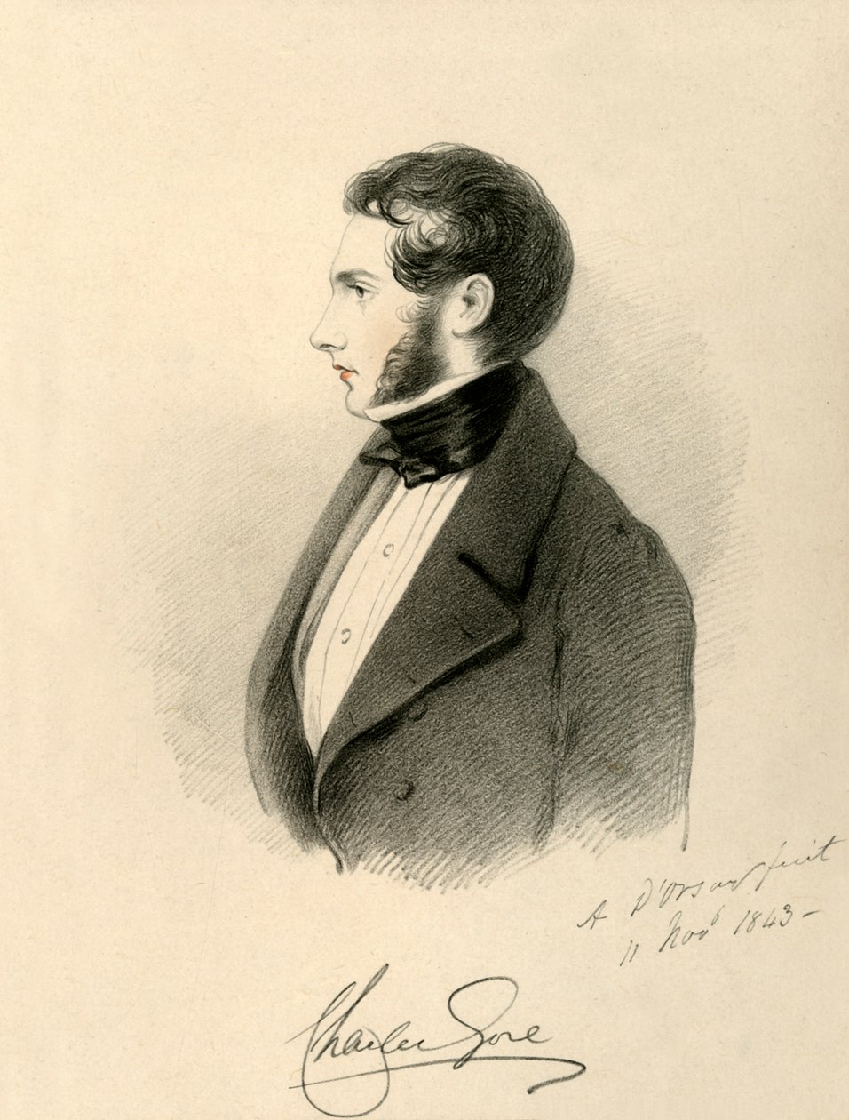 O HON. Charles Gore, 1843. de Richard James Lane