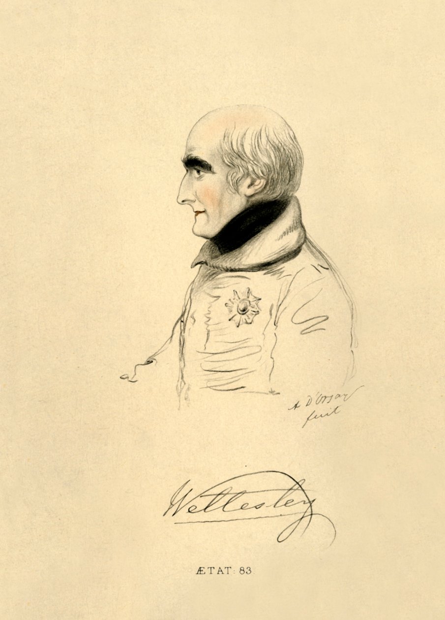 O Marquês de Wellesley, 1833. de Richard James Lane
