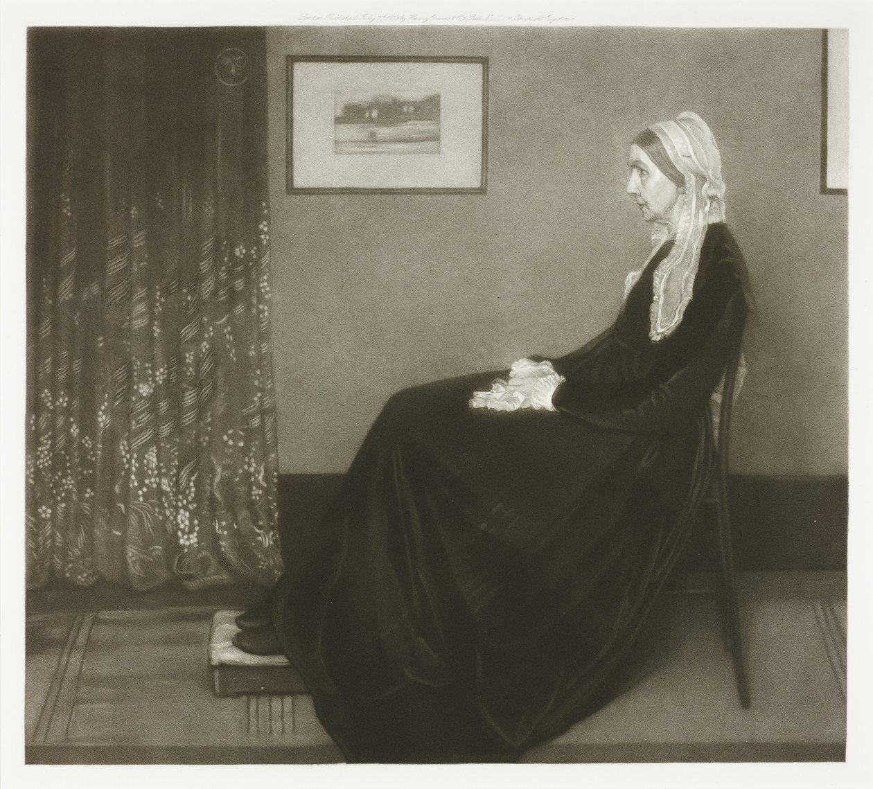 Arranjo em cinzento e preto n.º 1: Retrato da mãe do artista de Richard Josey