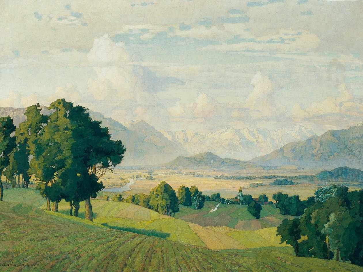 Paisagem na Alta Baviera de Richard Kaiser