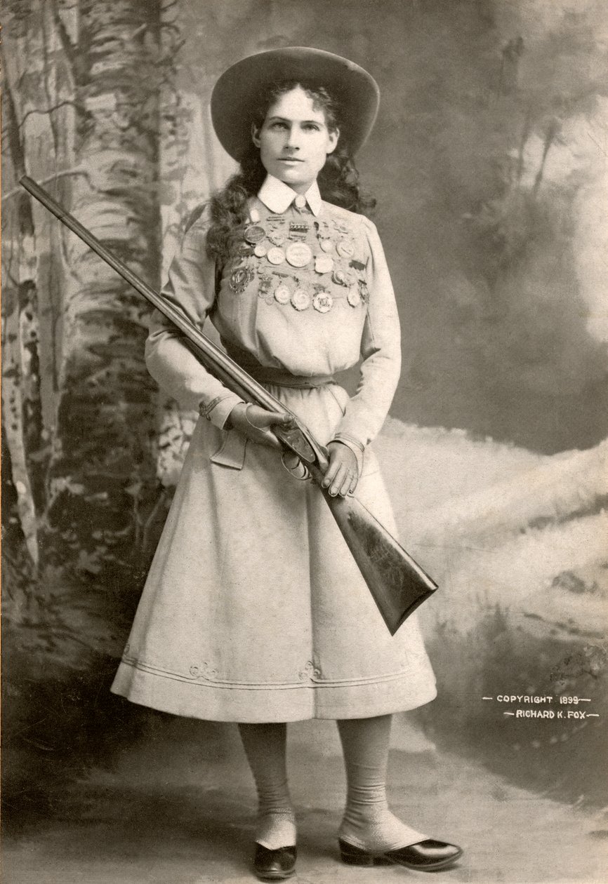 Annie Oakley Com uma Espingarda de Richard Kyle Fox