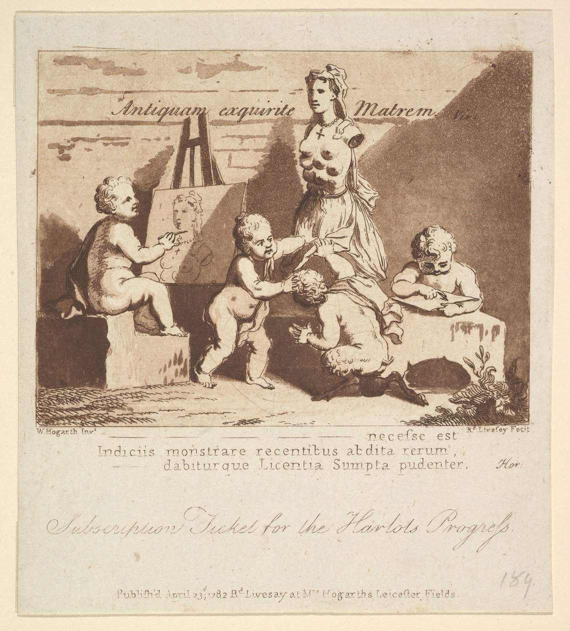 Meninos espiando na natureza, 1782. de Richard Livesay