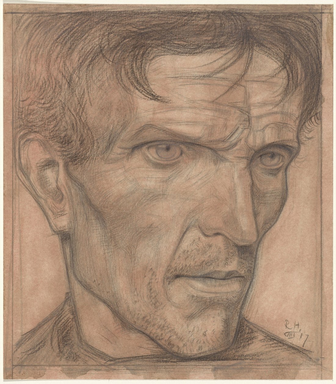 Cabeça de um homem de Richard Nicolaüs Roland Holst