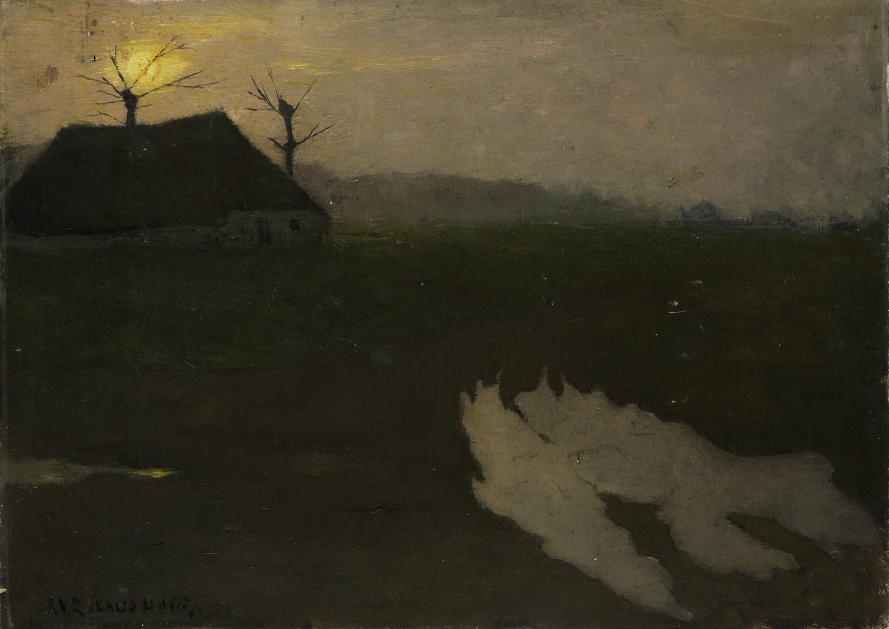 Paisagem ao luar de Richard Nicolaüs Roland Holst