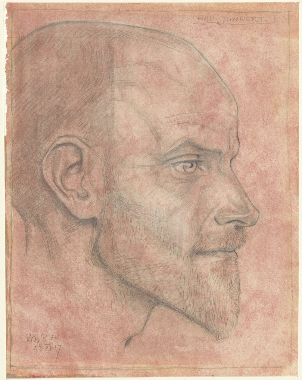 Retrato de Jac. Jongert, do lado de Richard Nicolaüs Roland Holst