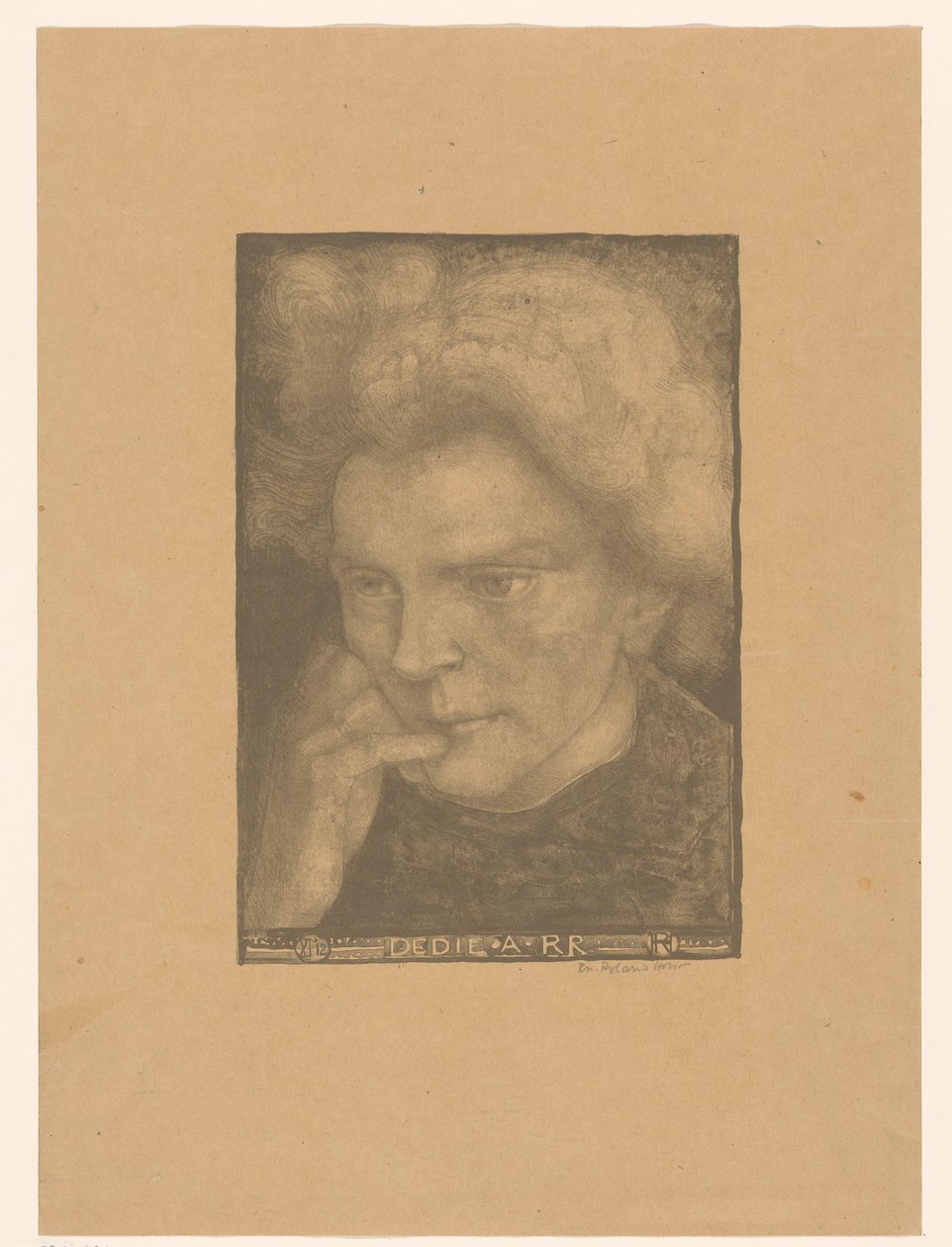 Retrato de uma mulher desconhecida
Dedie A RR (título sobre o objecto) de Richard Nicolaüs Roland Holst