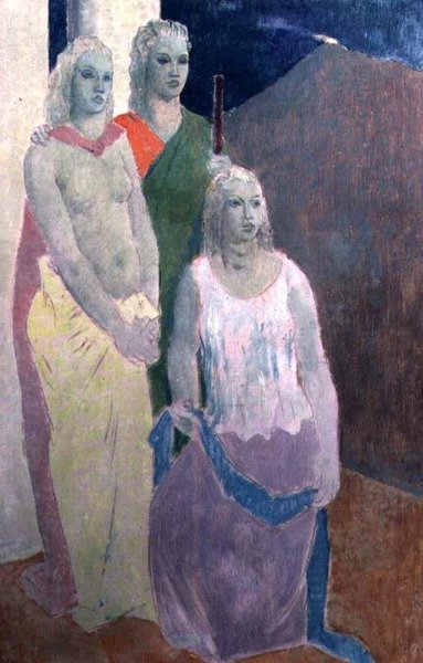 Três Irmãs (óleo) de Richard Norman Shaw