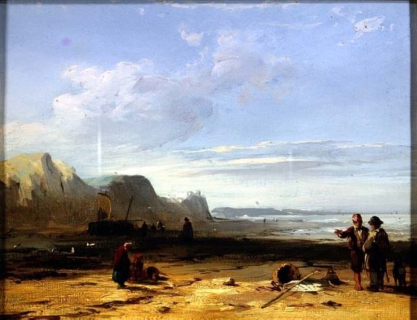 Uma Cena Costeira de Richard Parkes Bonington