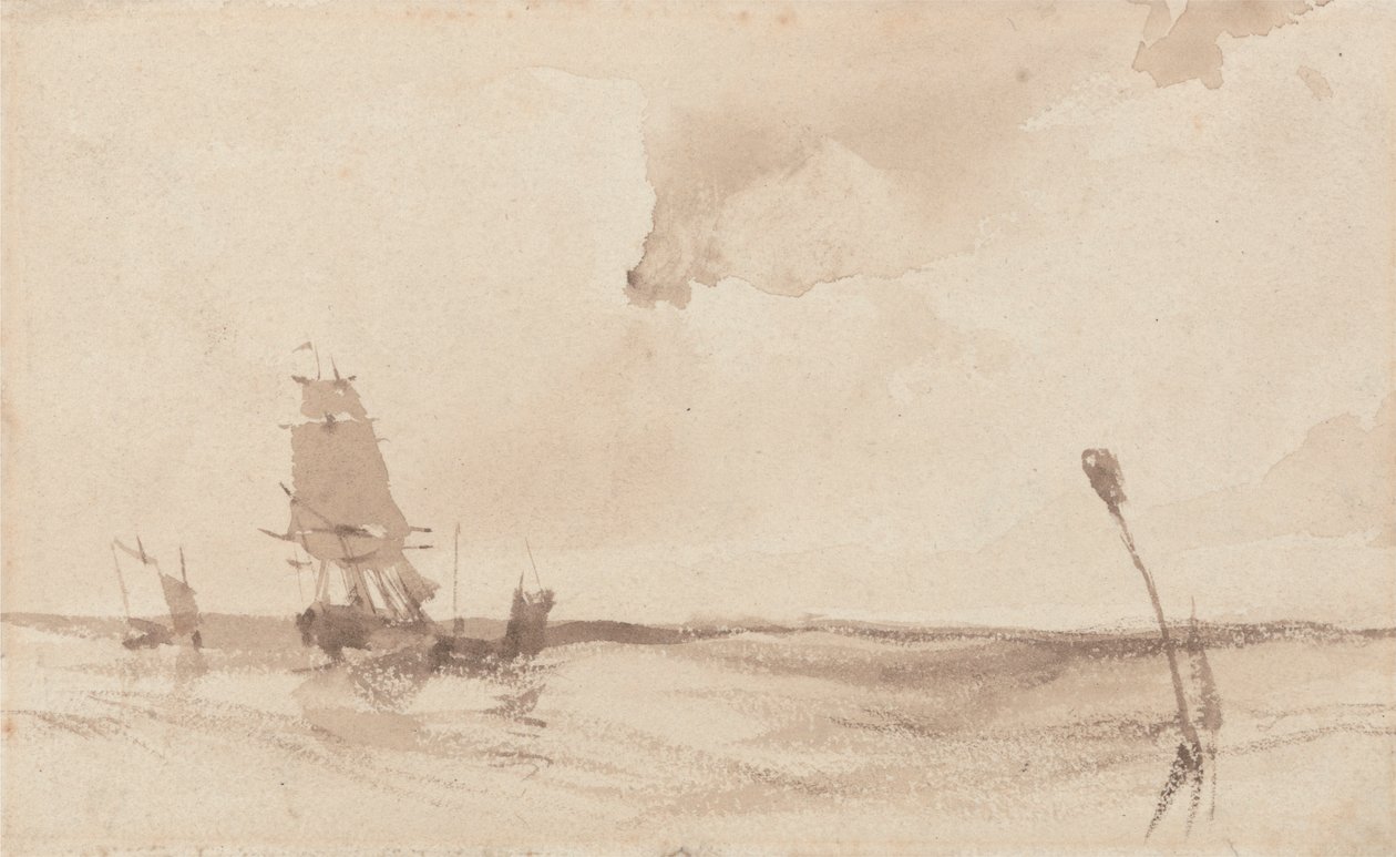 Uma paisagem marítima de Richard Parkes Bonington