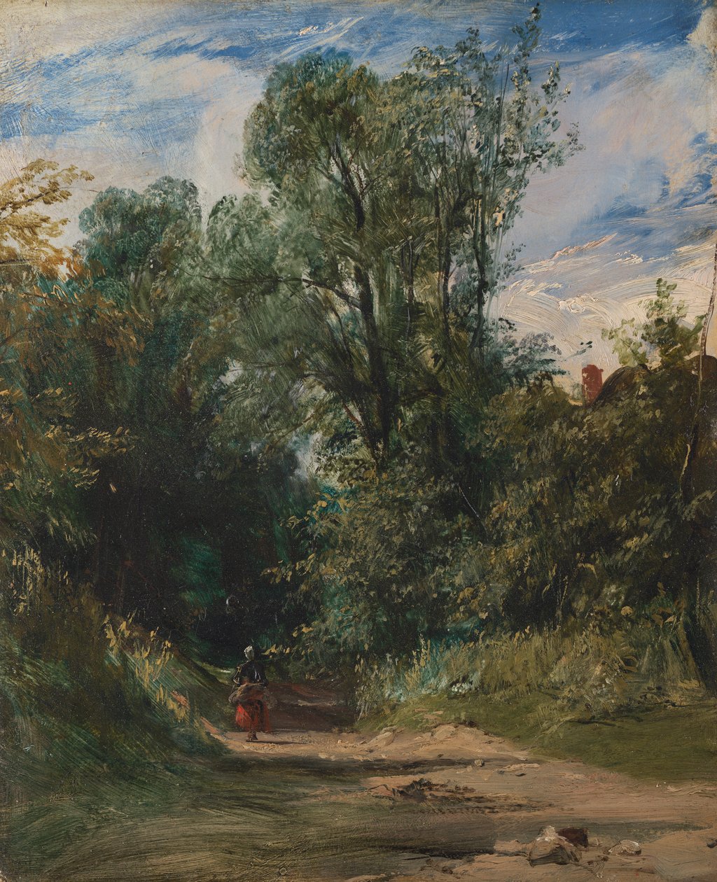 Uma faixa arborizada de Richard Parkes Bonington
