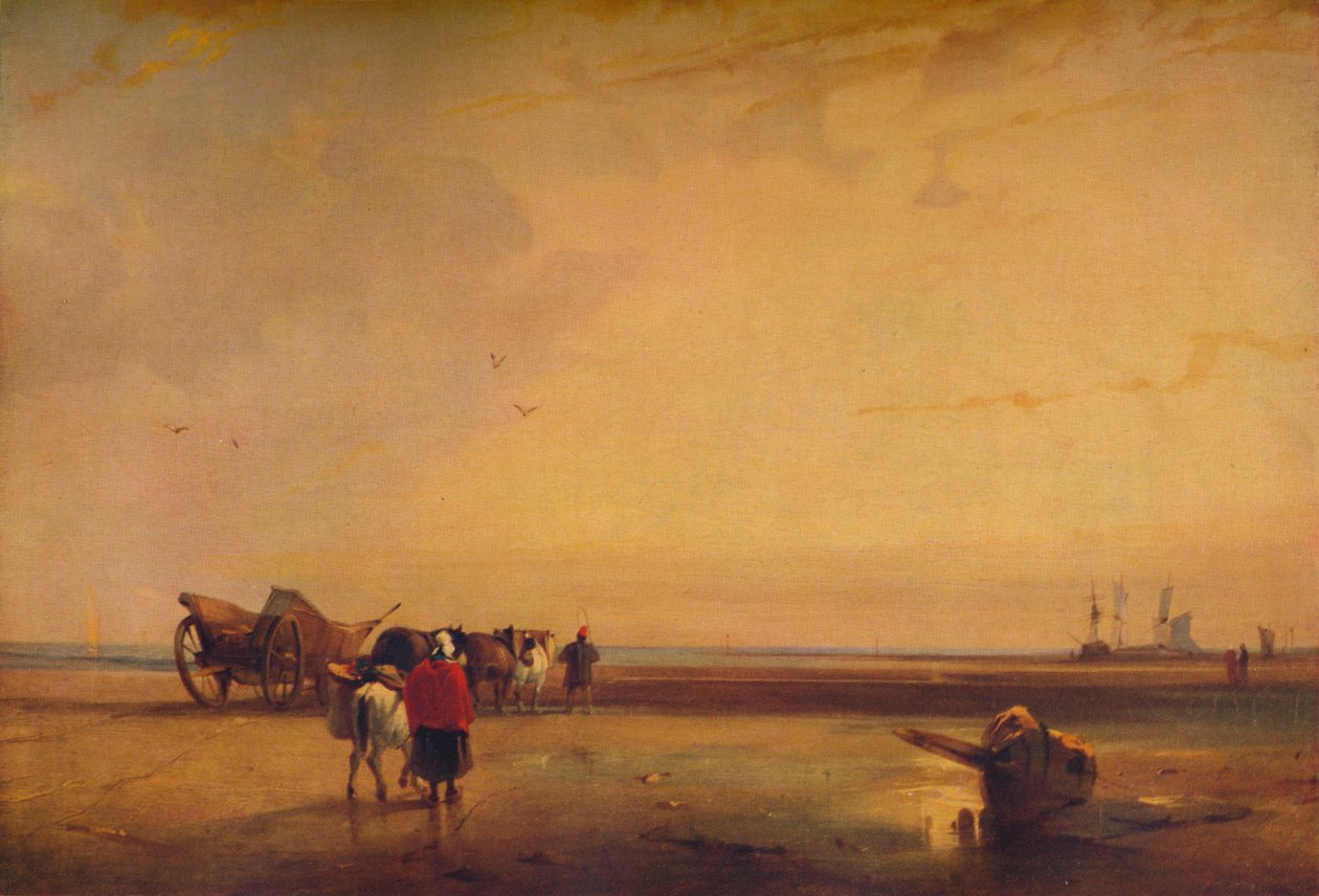Areias de Boulogne, 1827 de Richard Parkes Bonington