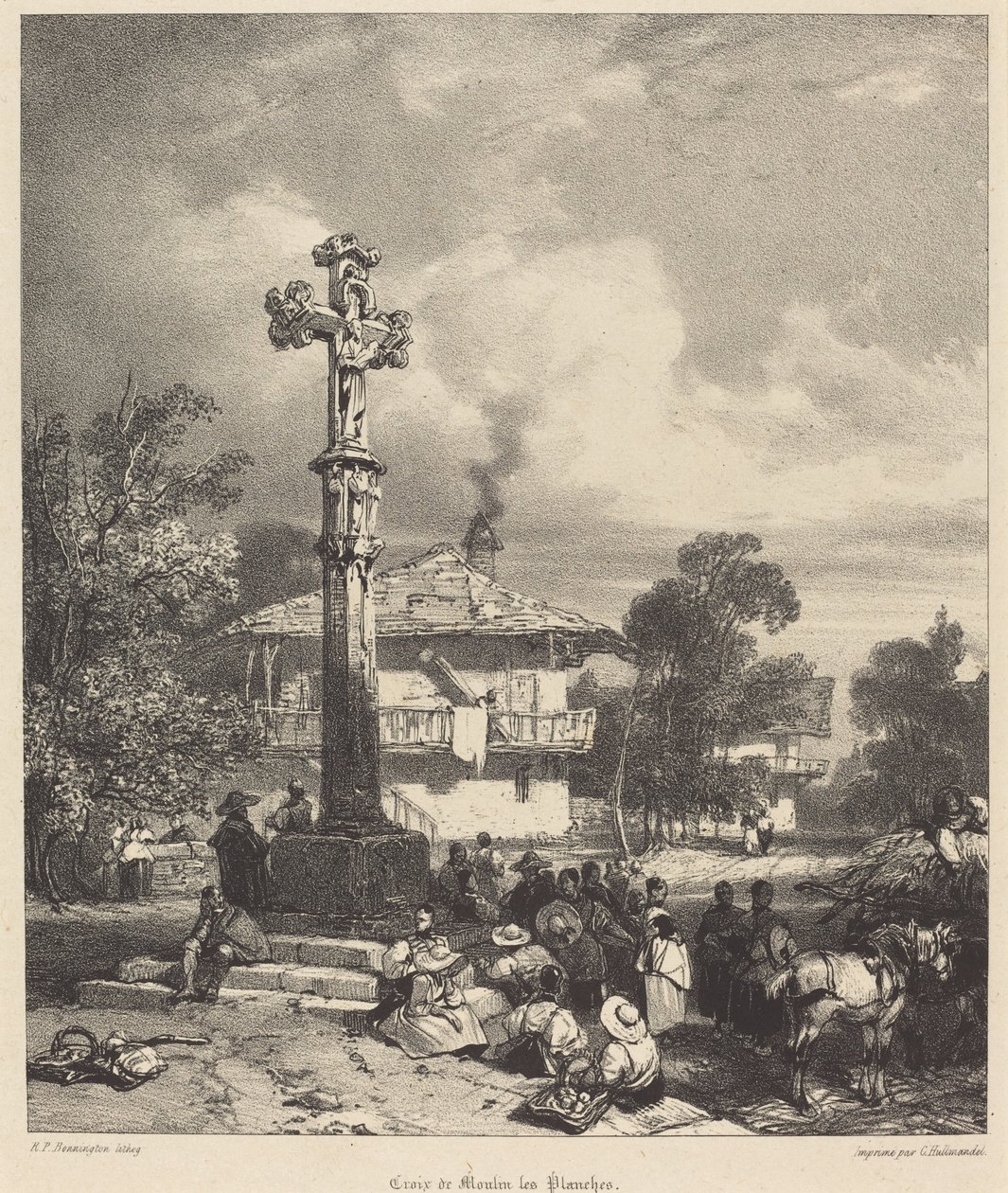 Cruz de Moulin-les-Planches de Richard Parkes Bonington