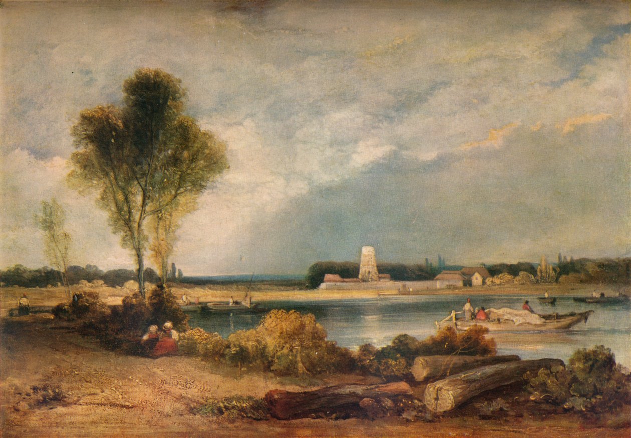 Paisagem na Normandia, século XIX 1934 de Richard Parkes Bonington