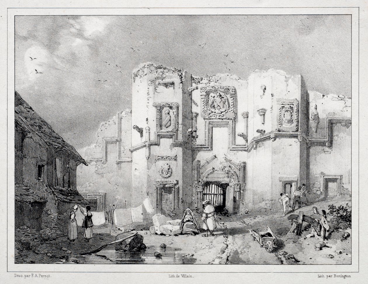 Portal velho em Stirling, 1826. de Richard Parkes Bonington