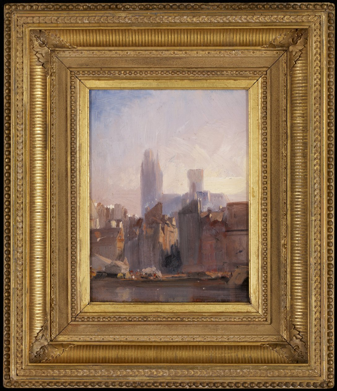 Catedral de Ruão, nascer do sol de Richard Parkes Bonington