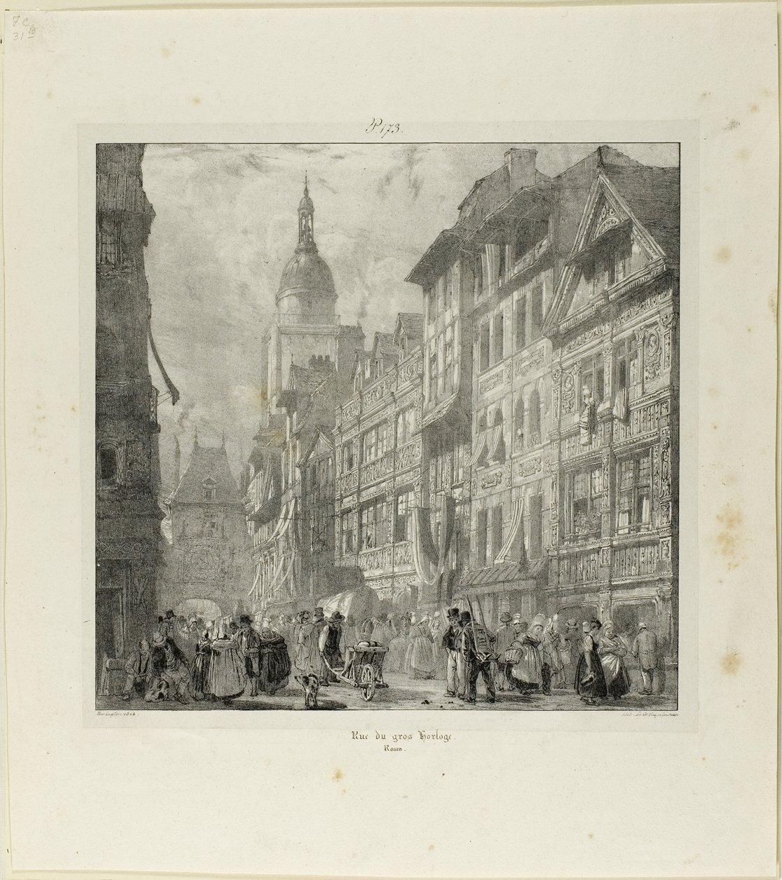 Rua do Relógio de Gros de Richard Parkes Bonington