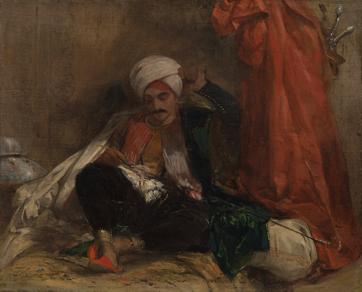 Turco sentado de Richard Parkes Bonington