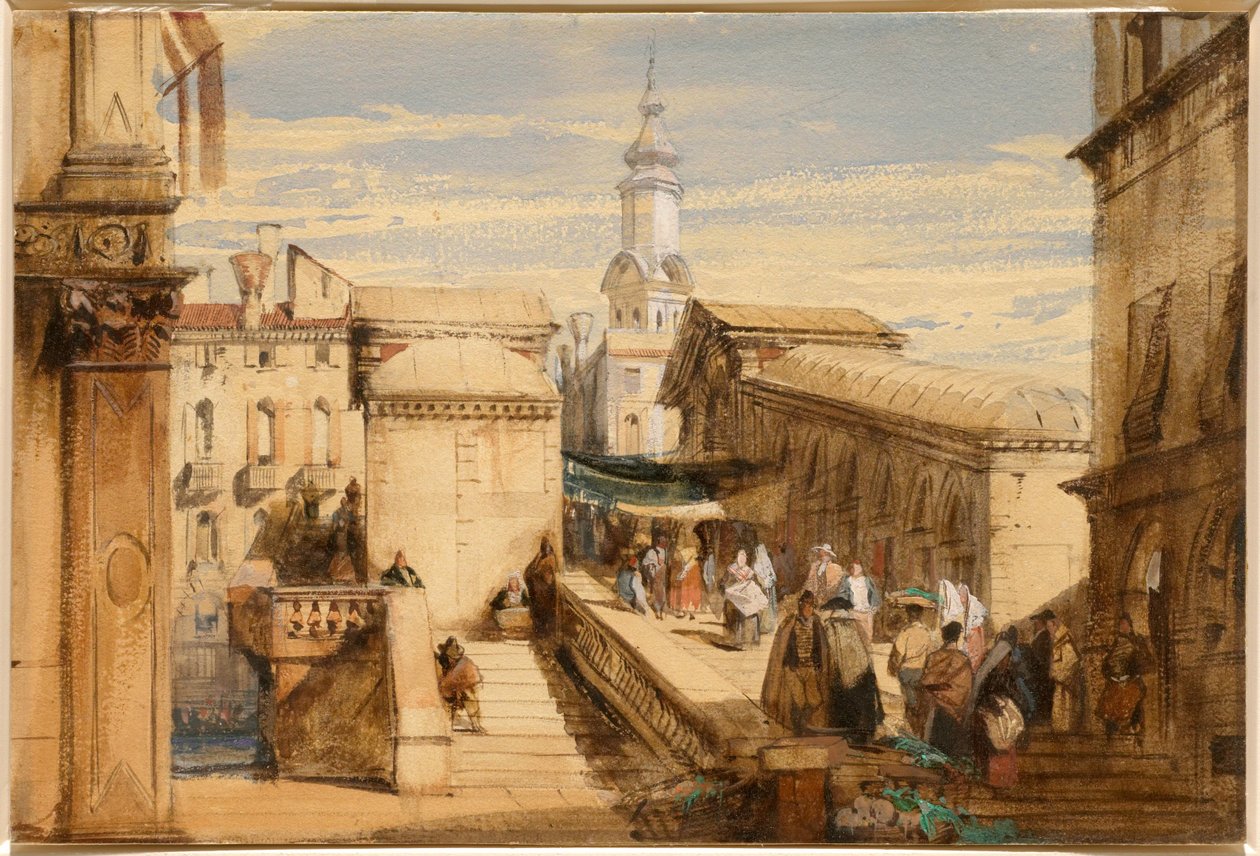O Rialto, Veneza de Richard Parkes Bonington