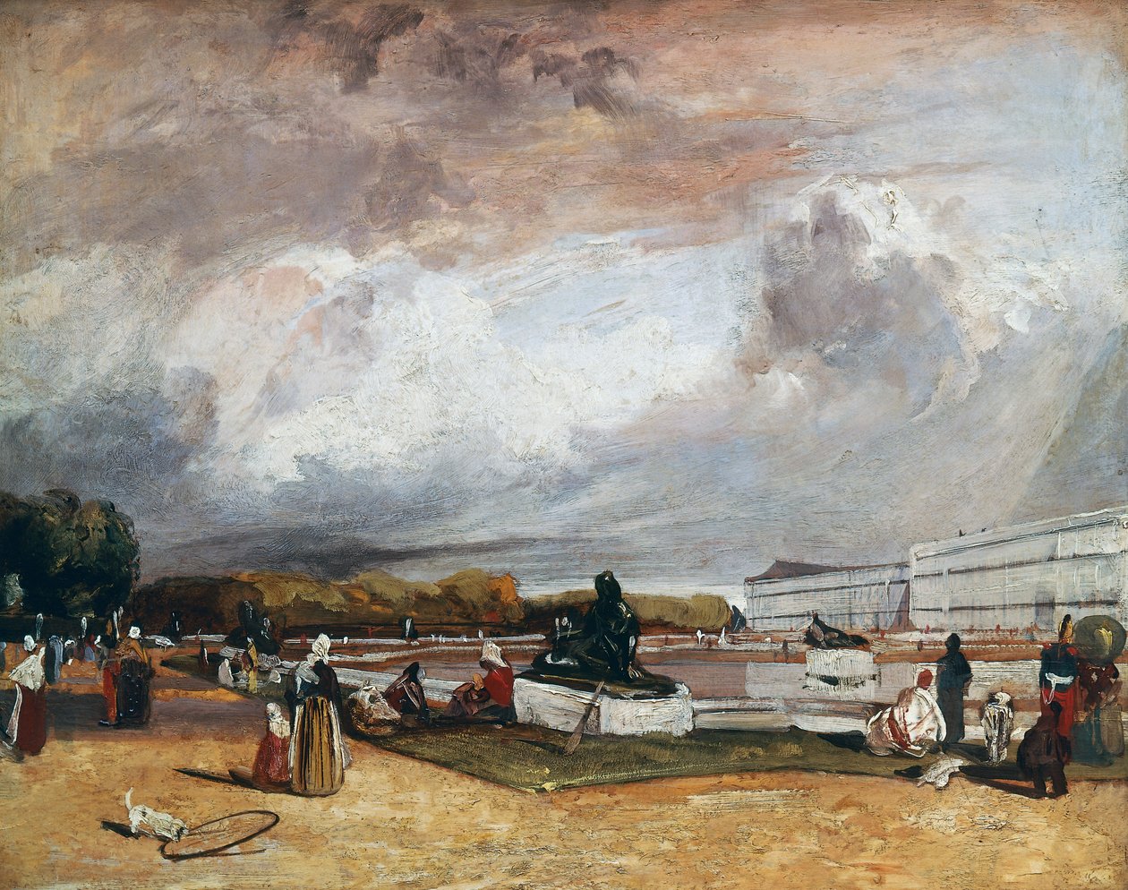 Os Parterres de Água em Versalhes de Richard Parkes Bonington
