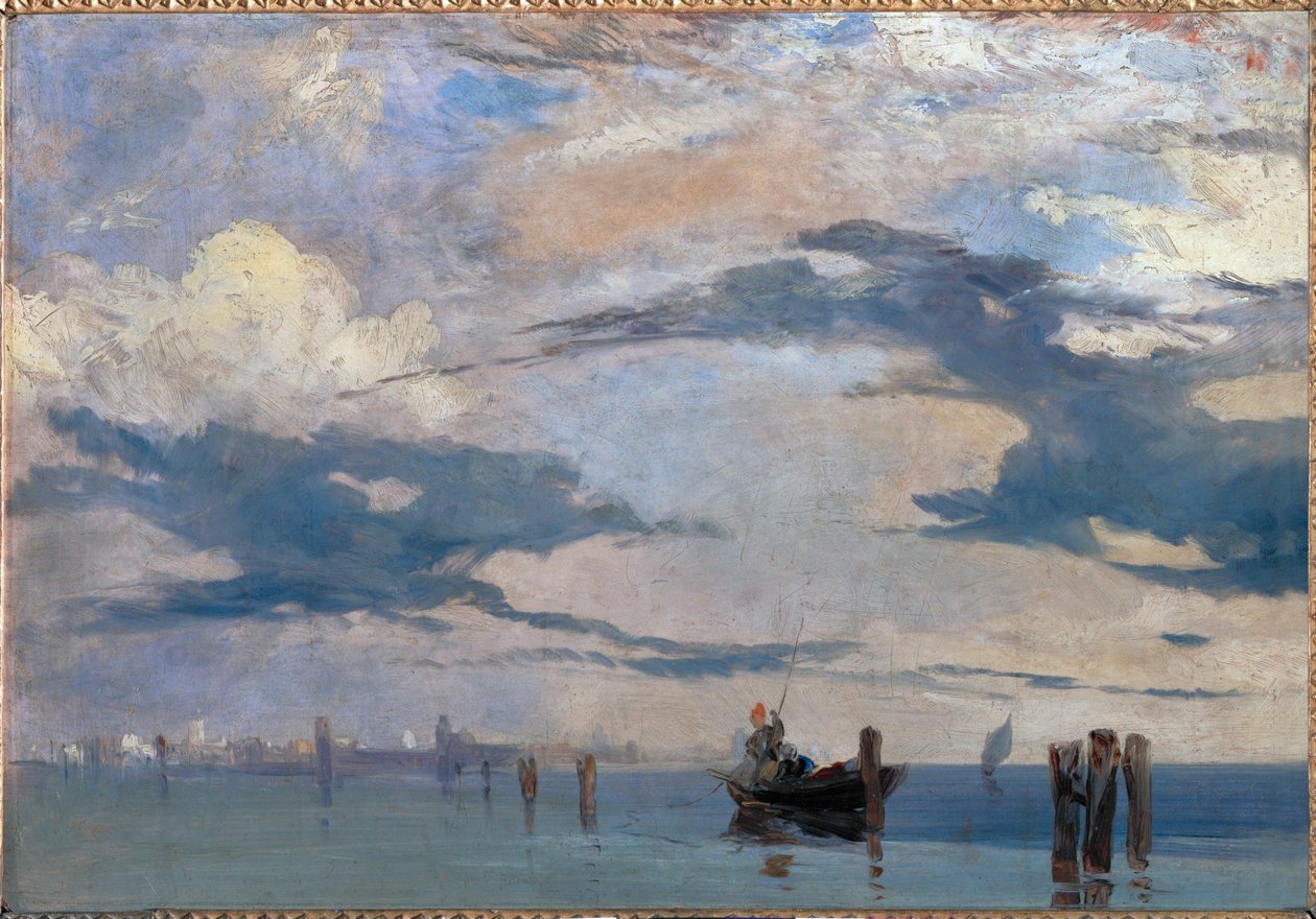 A lagoa de Veneza de Richard Parkes Bonington