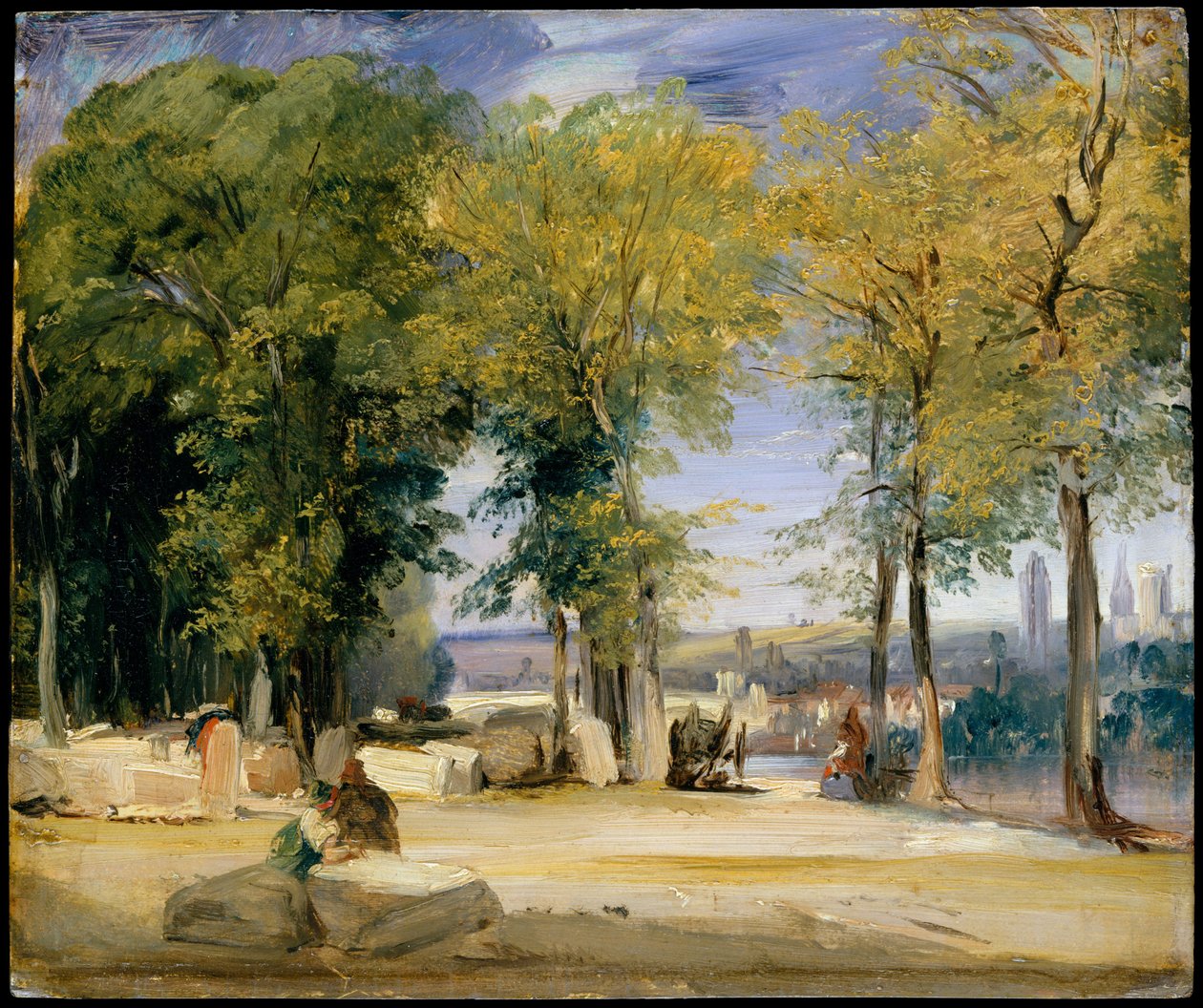 Vista perto de Ruão de Richard Parkes Bonington