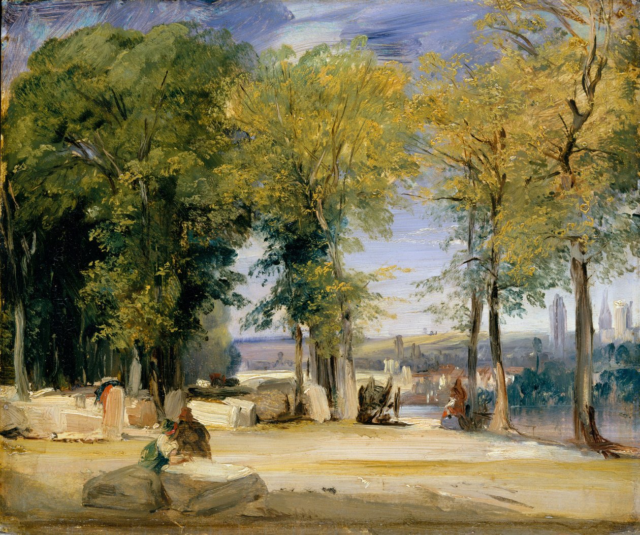 Ver perto de Rouen, ca. 1825 de Richard Parkes Bonington