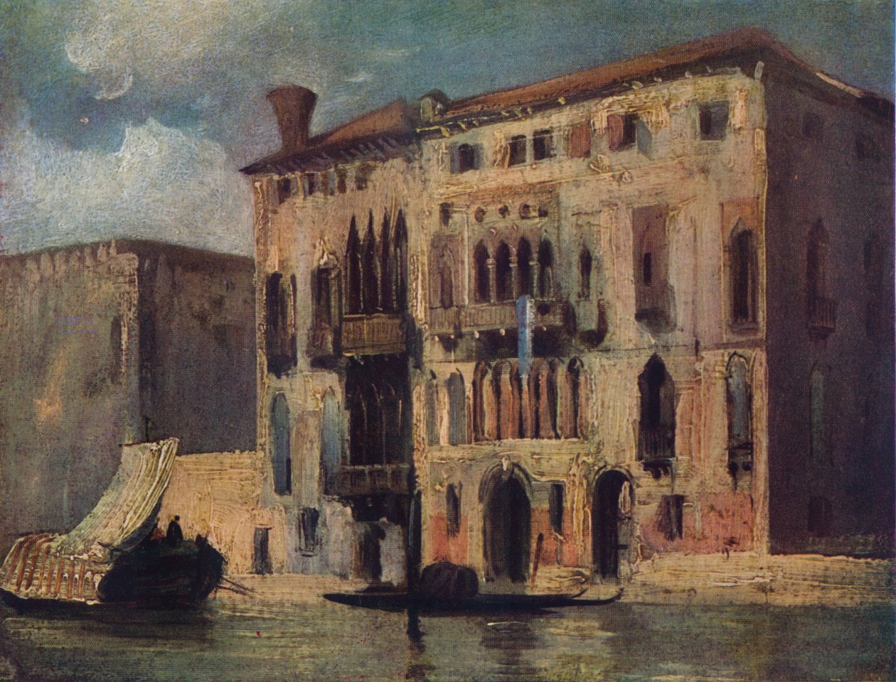 Vista sobre o Grande Canal, século XIX de Richard Parkes Bonington