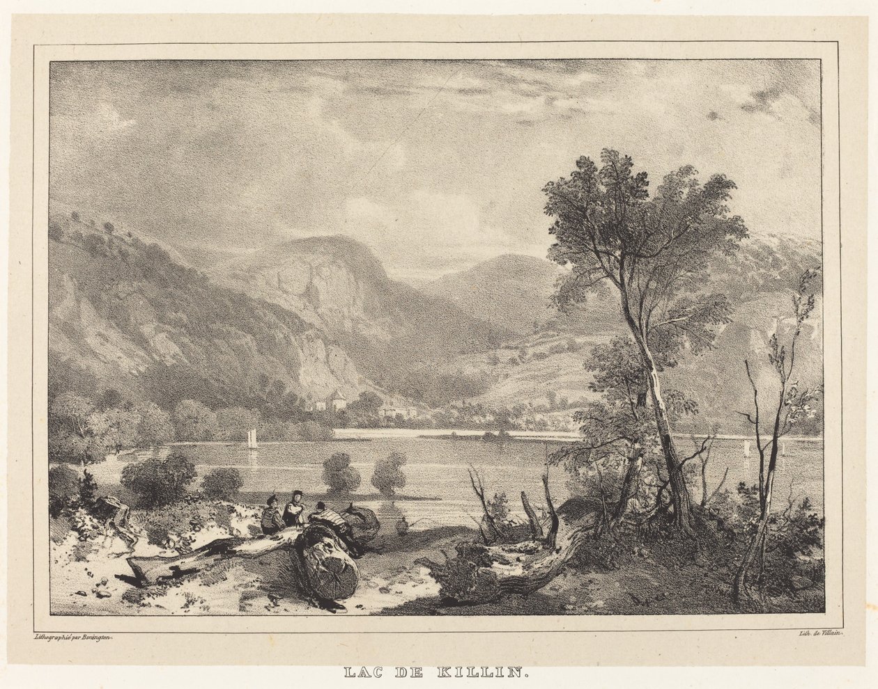 Lago Killin de Richard Parkes Bonington after Francois Alexandre Pernot