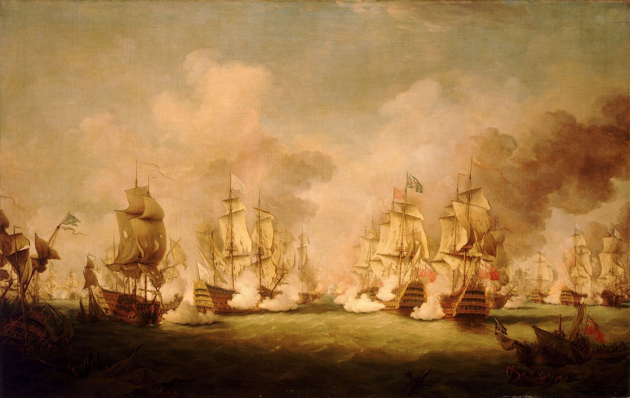 A Batalha de Barfleur de Richard Paton