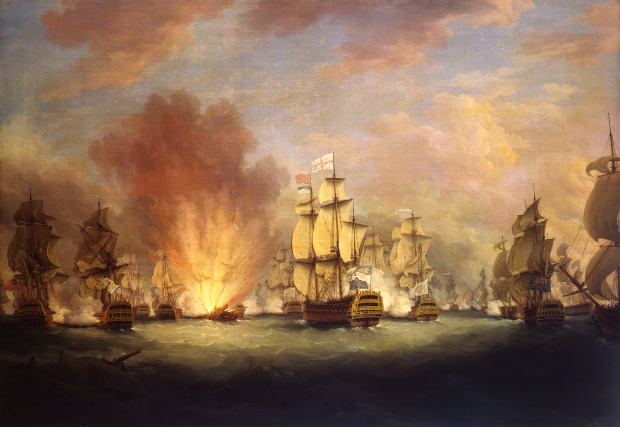 A Batalha ao Luar: a Batalha ao largo do Cabo de São Vicente de Richard Paton