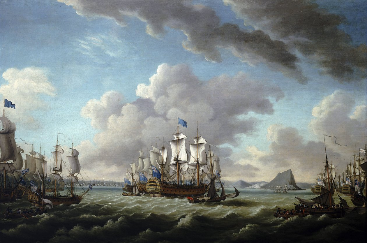 Guerra da Independência dos Estados Unidos (1775-1783), c.1782 (óleo sobre tela) de Richard Paton