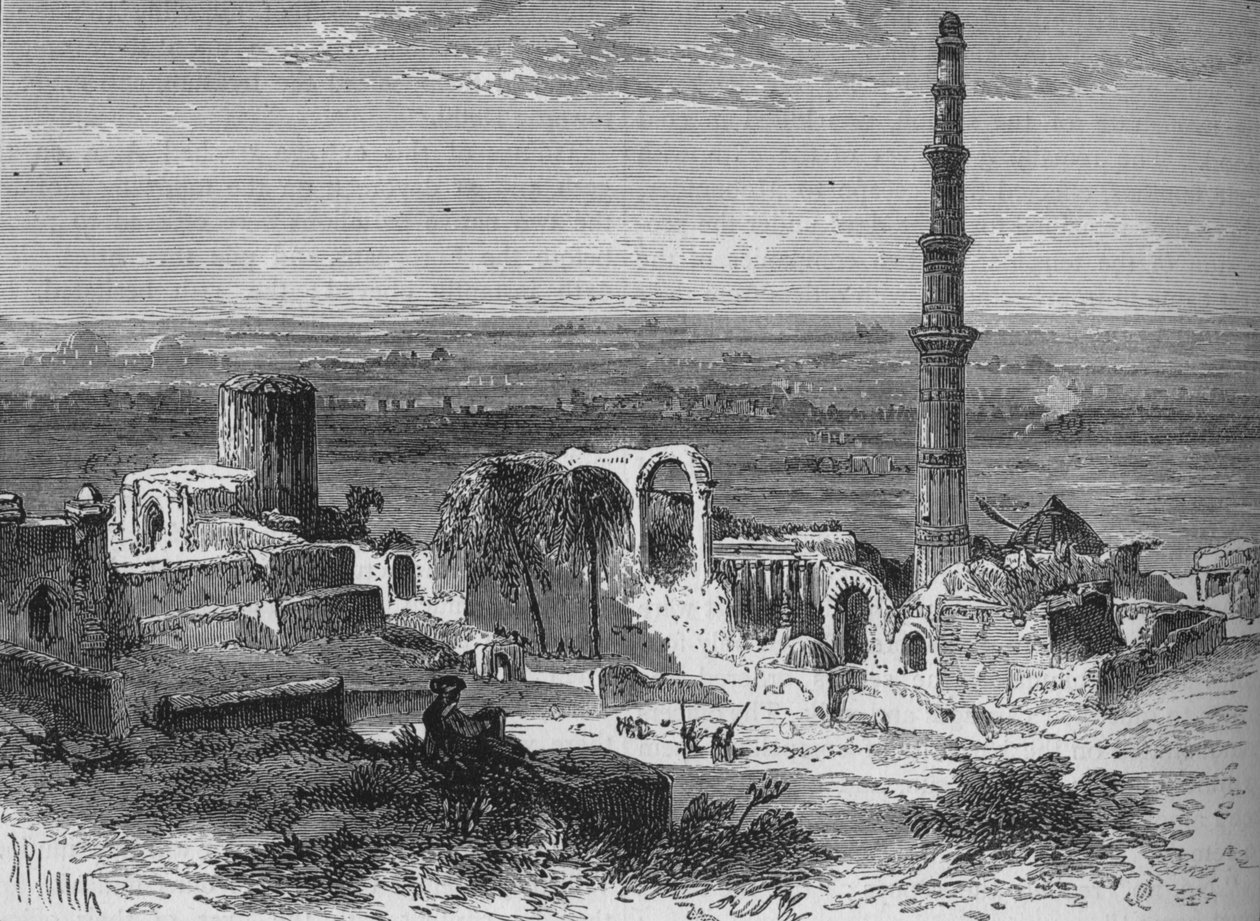 Vista nos arredores de Deli, c1880 de Richard Principal Leitch