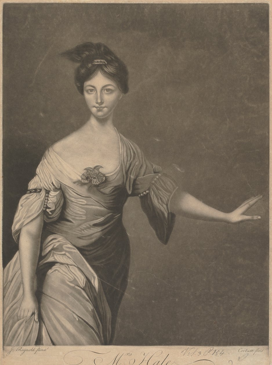 Mary Hale (née Chaloner), como Euphrosyne em 